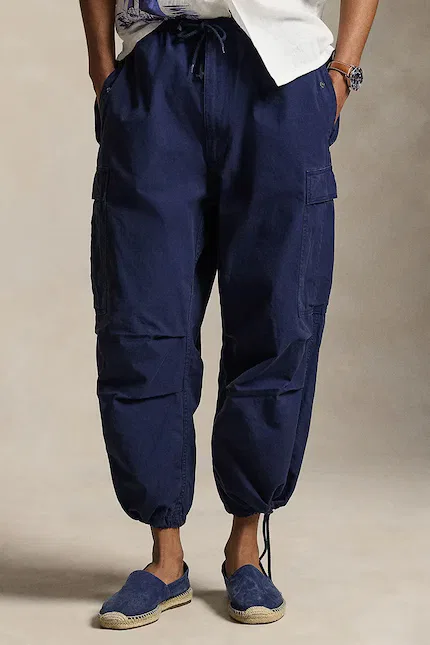 Штаны карго хлопковые Polo Ralph Lauren, синий