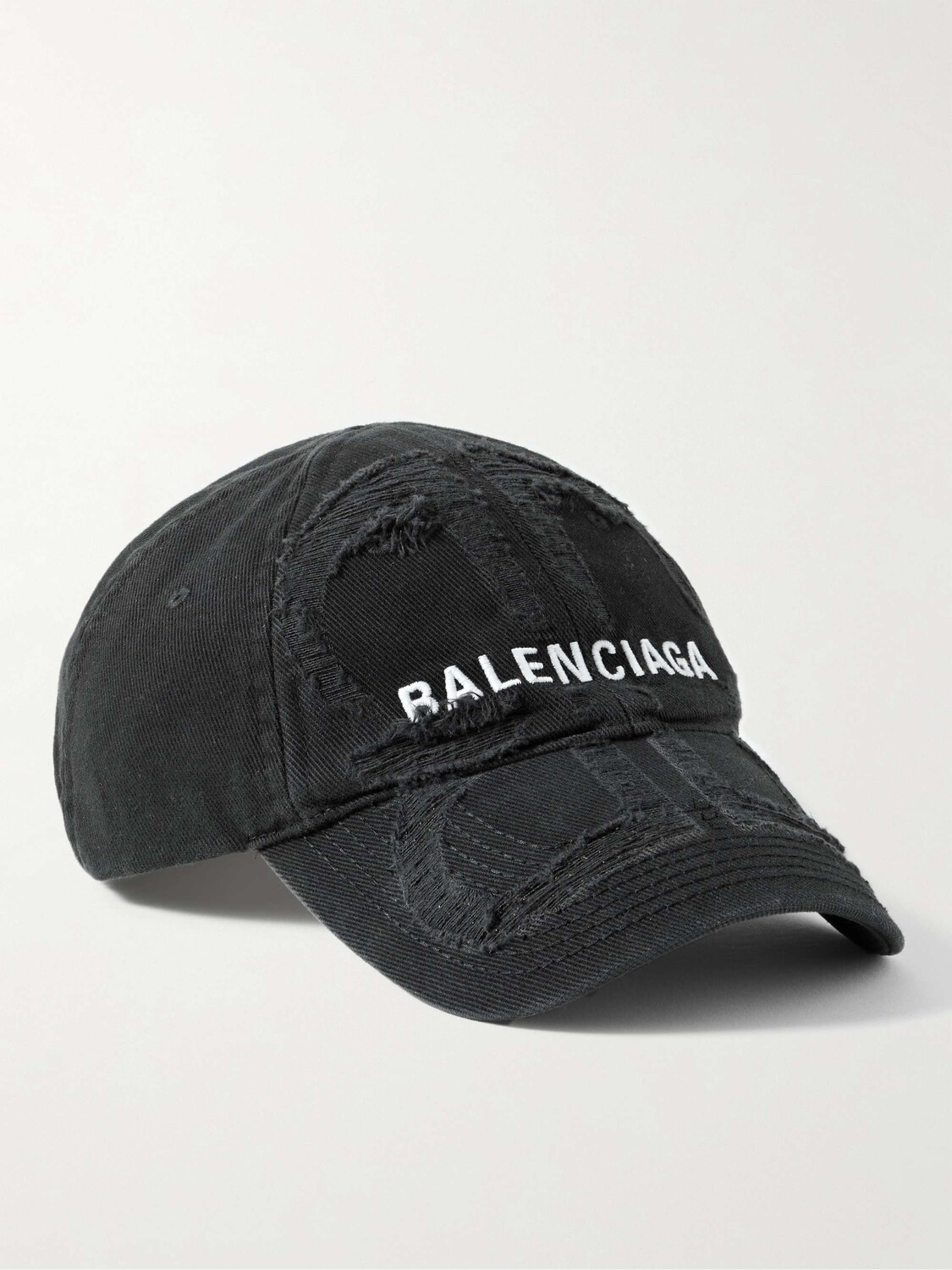 

Бейсболка BB с вышитым логотипом из хлопка и саржи BALENCIAGA, черный