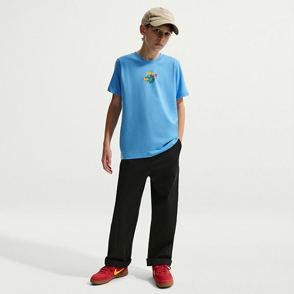 Детская футболка с принтом Max Arcade Nike, University Blue — фото 4