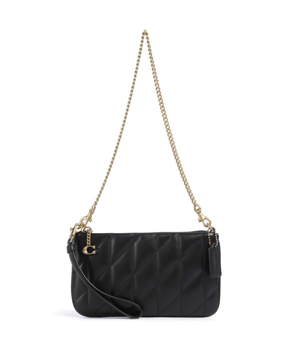

Сумка-Подушка через плечо из кожи Coach, черный