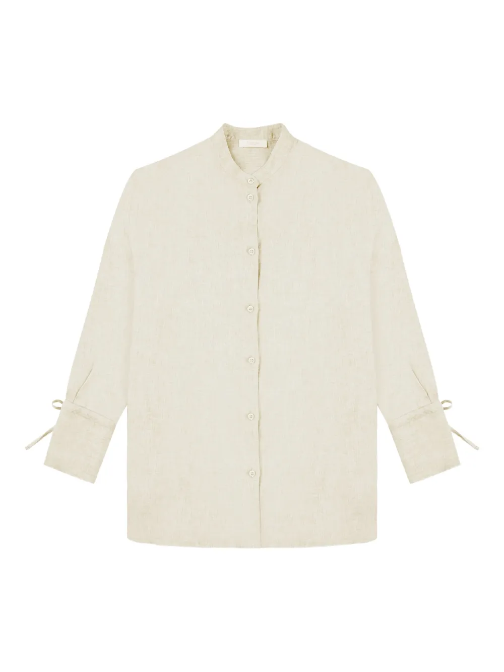 

Льняная рубашка с завязками Glanshirt, слоновая кость