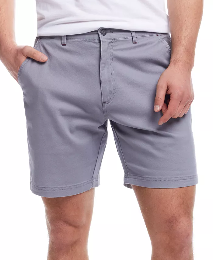 

Мужские классические шорты 8" из стретч-твила Weatherproof Vintage, серебряный
