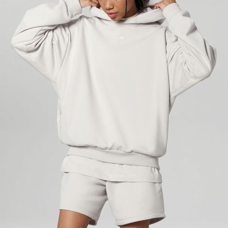 Худи adidas Basketball Hoodie 'Grey', серый — фото 3