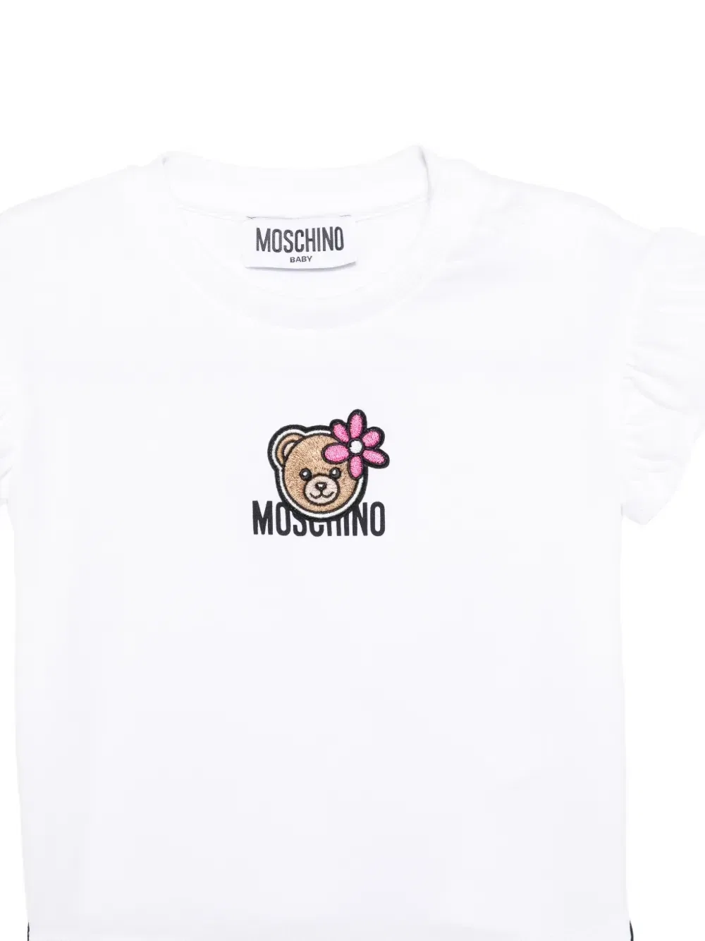Спортивный костюм с оборками Moschino Kids, черный — фото 3