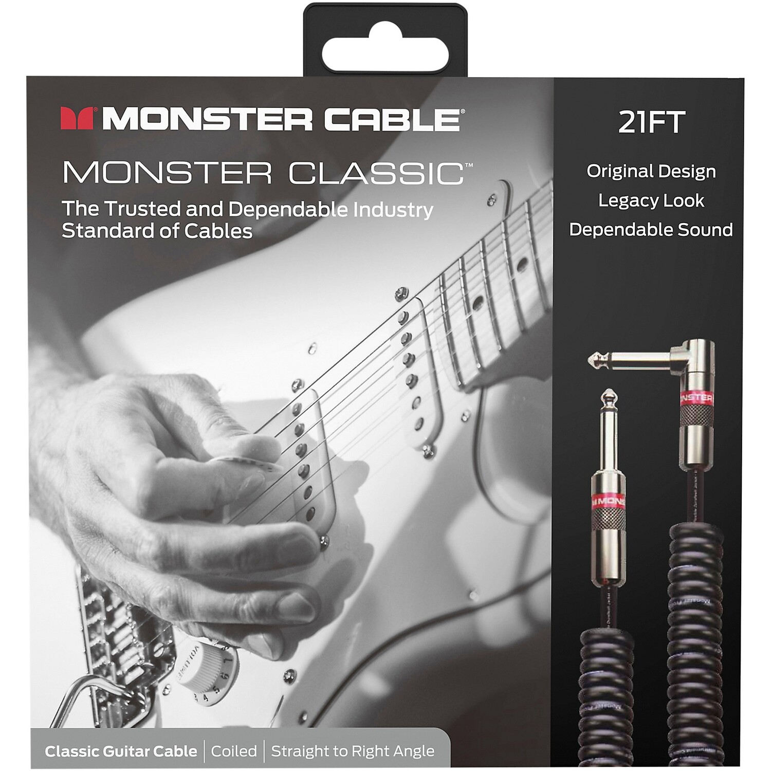 

Monster Cable Prolink Monster Classic Pro Аудиоинструментальный кабель, спиральный, 21 фут, черный