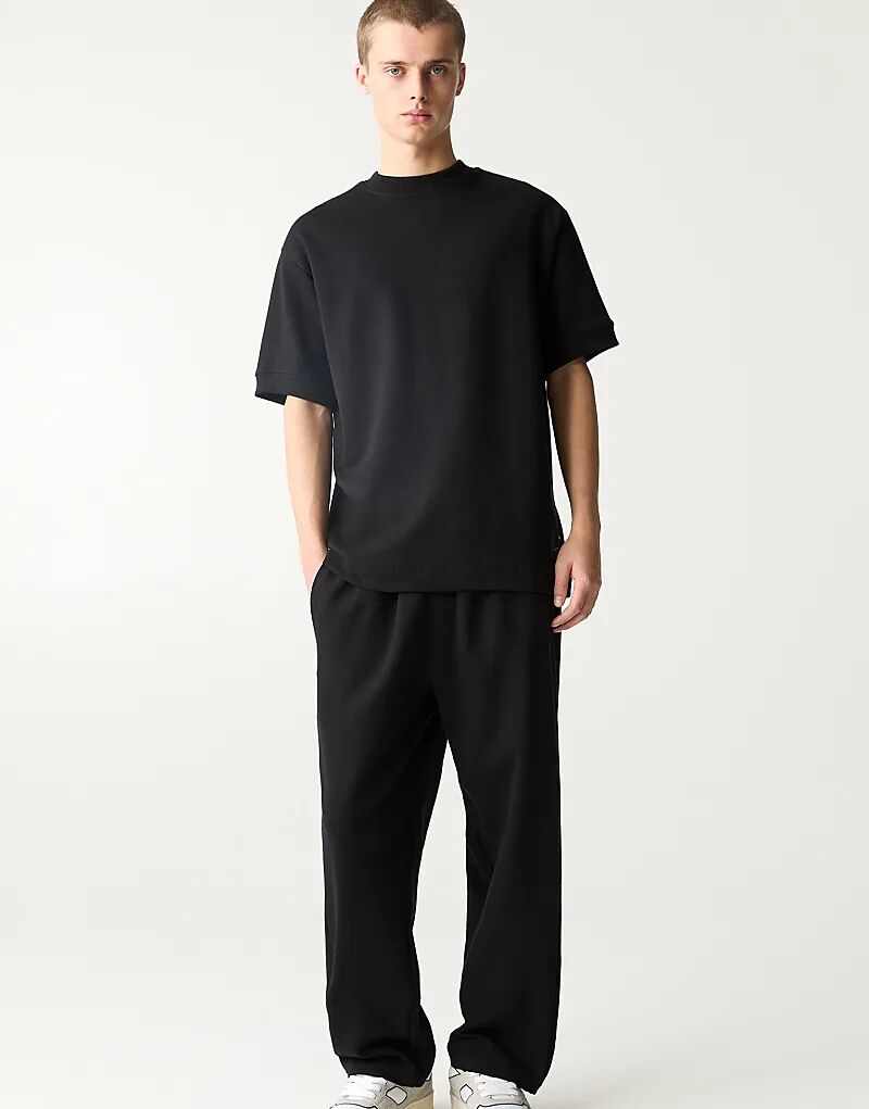 

Спортивные брюки Pull&Bear interlock черного цвета