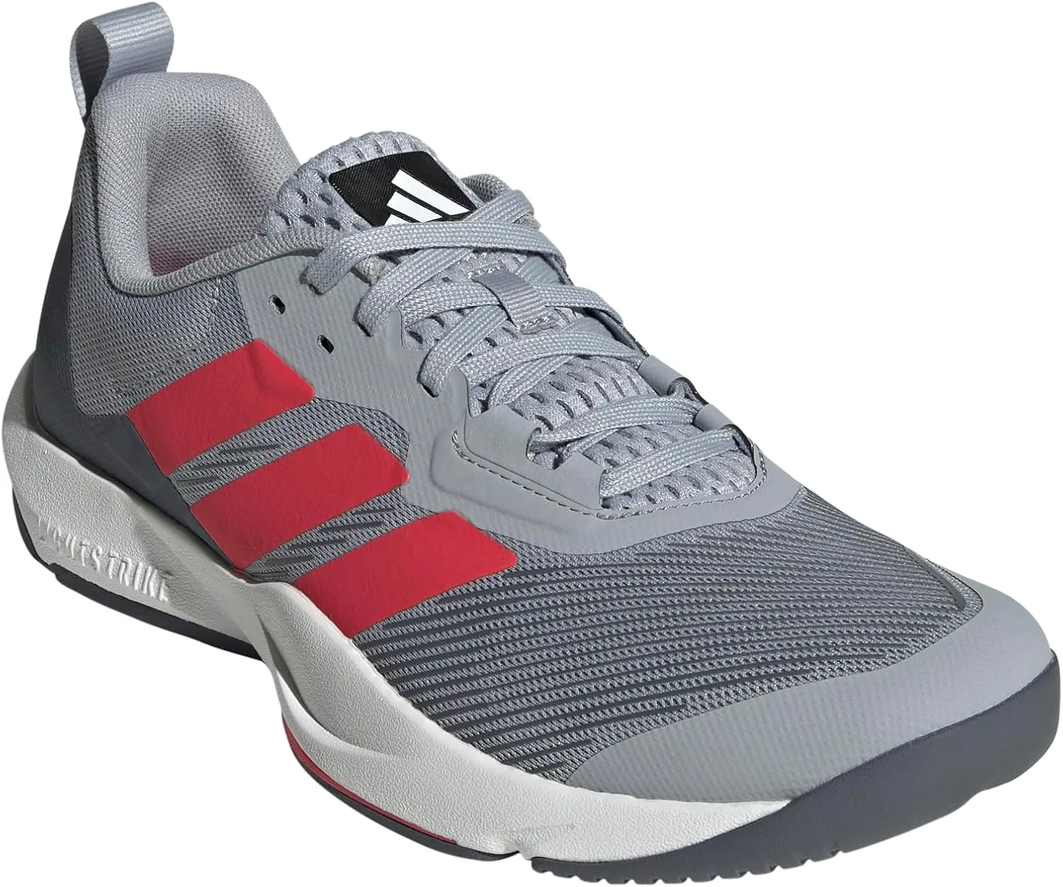 Мужские кроссовки Adidas Rapidmove 2 для тренировок, серебристый/красный — фото 2