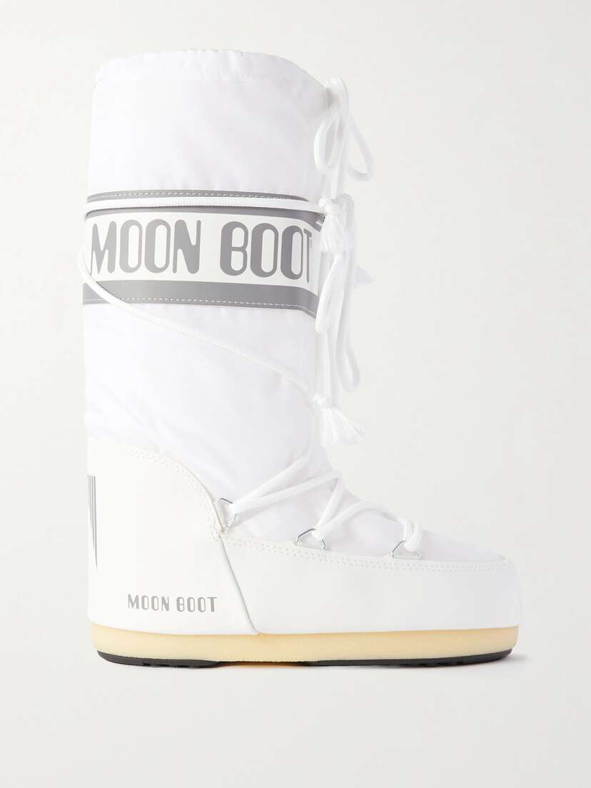 Зимние ботинки Icon из искусственной кожи и ракушек Moon Boot, белый