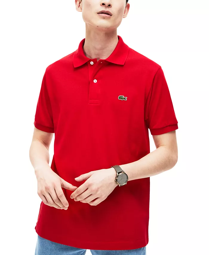 

Мужская классическая короткорукавная поло L.12.12 из пике Lacoste, красный