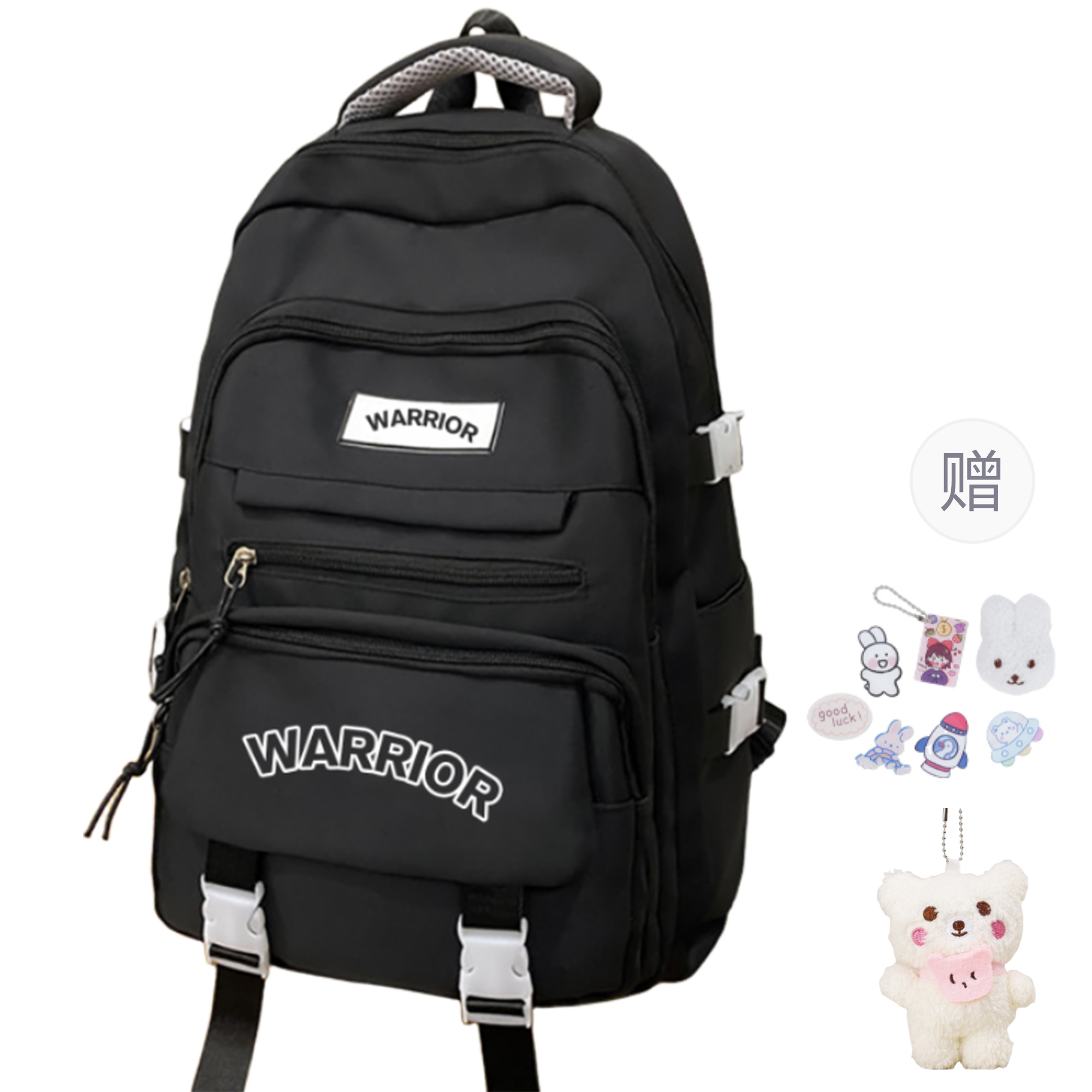 

WARRIOR Рюкзак Nylon Fabric Large Unisex White/Black