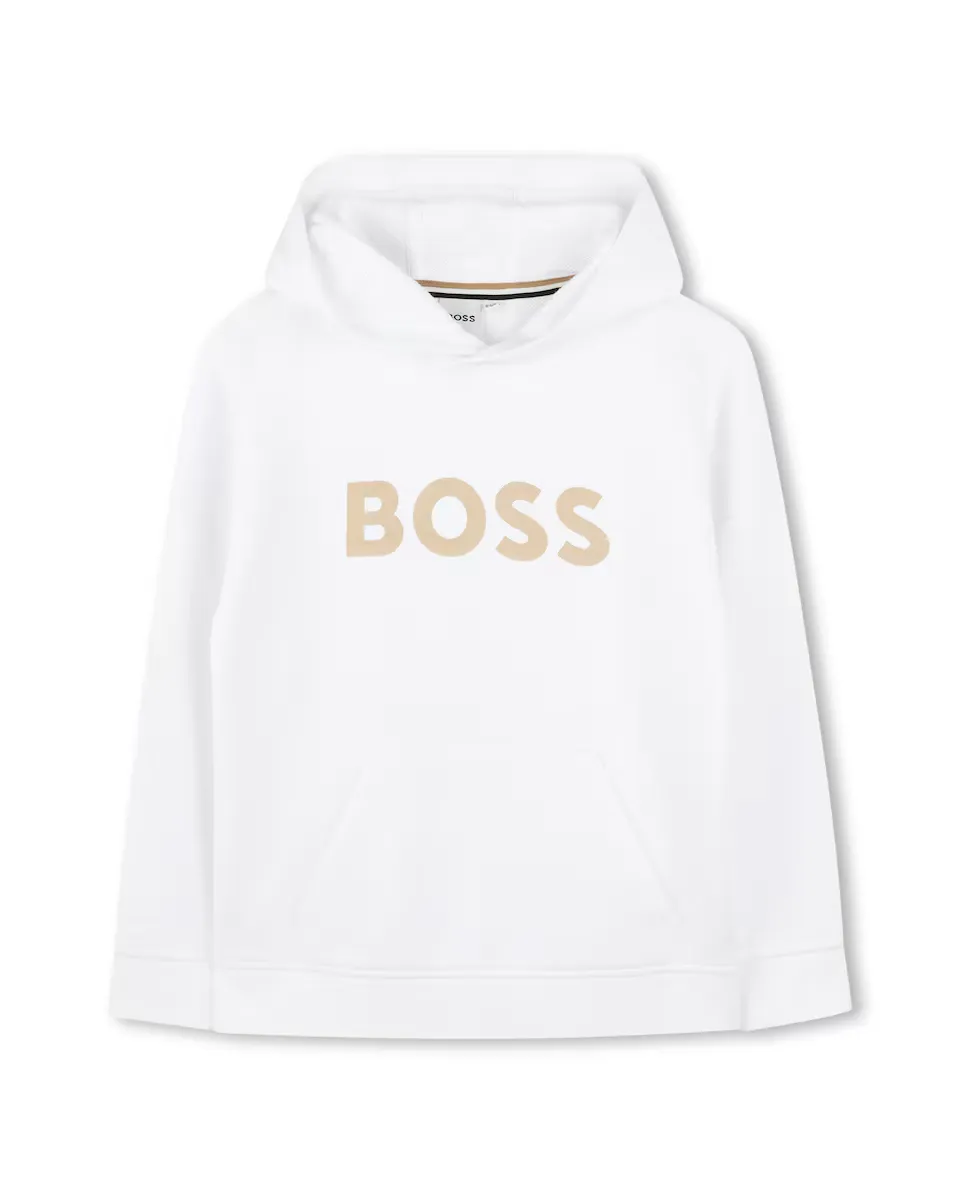 

Белая толстовка для мальчиков с длинными рукавами BOSS Kidswear, белый