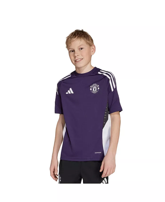 

Тренировочная майка «Манчестер Юнайтед» 2025/26 для больших мальчиков и девочек, фиолетовая adidas