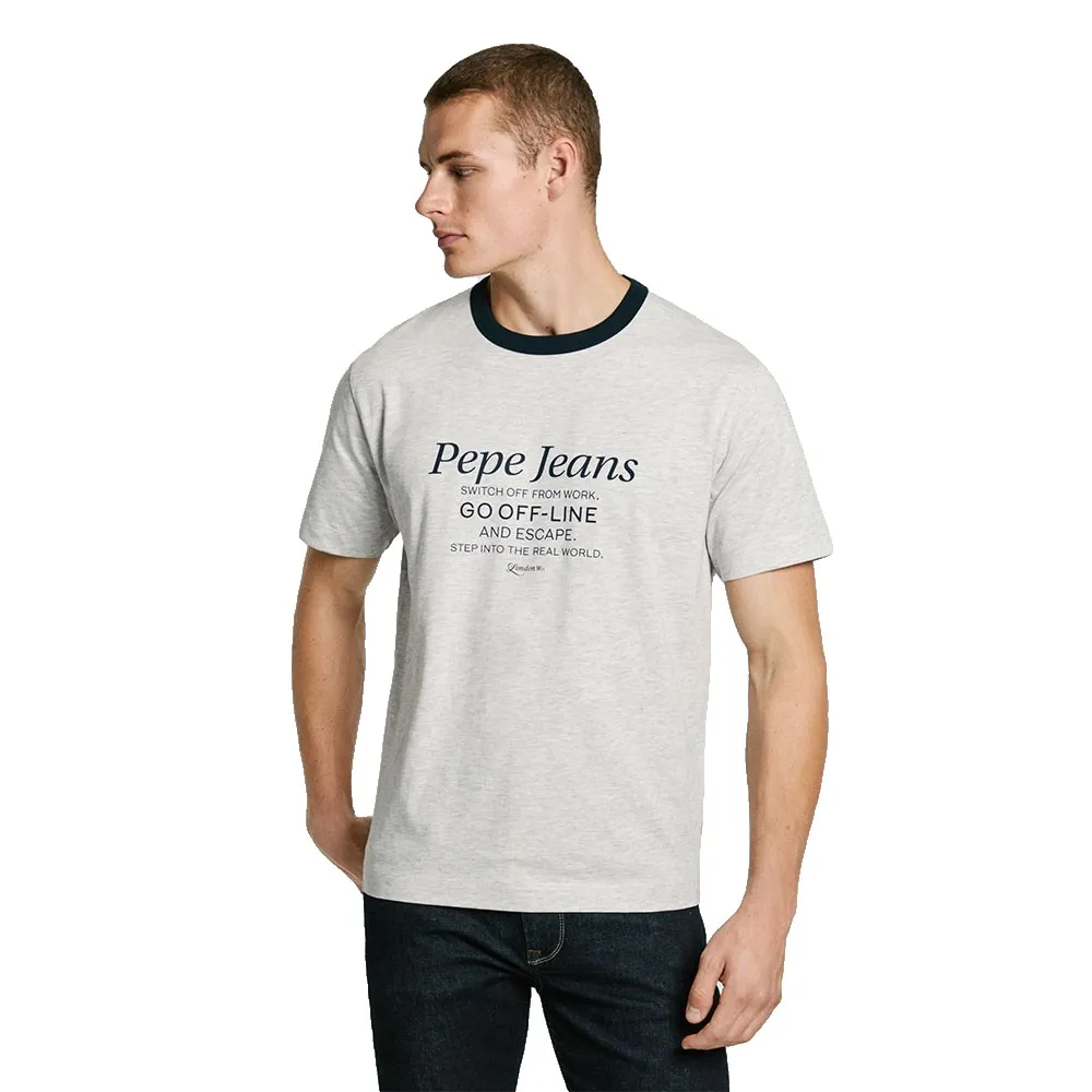 

Футболка с коротким рукавом Pepe Jeans Peterson, серый