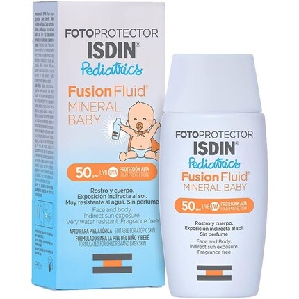 

Фотозащитная жидкость Fusion Mineral Baby Spf50 50 мл, Isdin