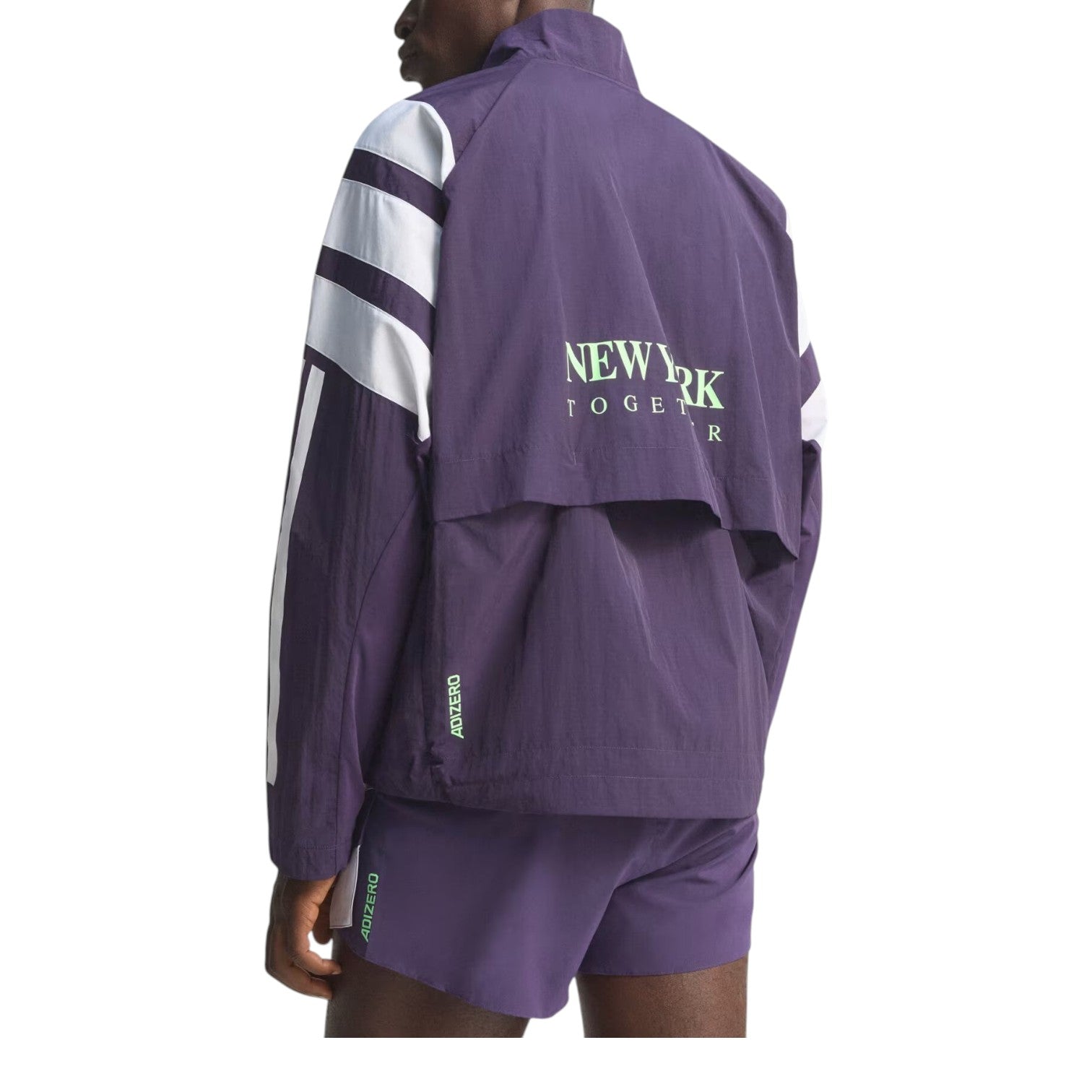 Беговая куртка Adidas Adizero NYC Aurora Plum — фото 3