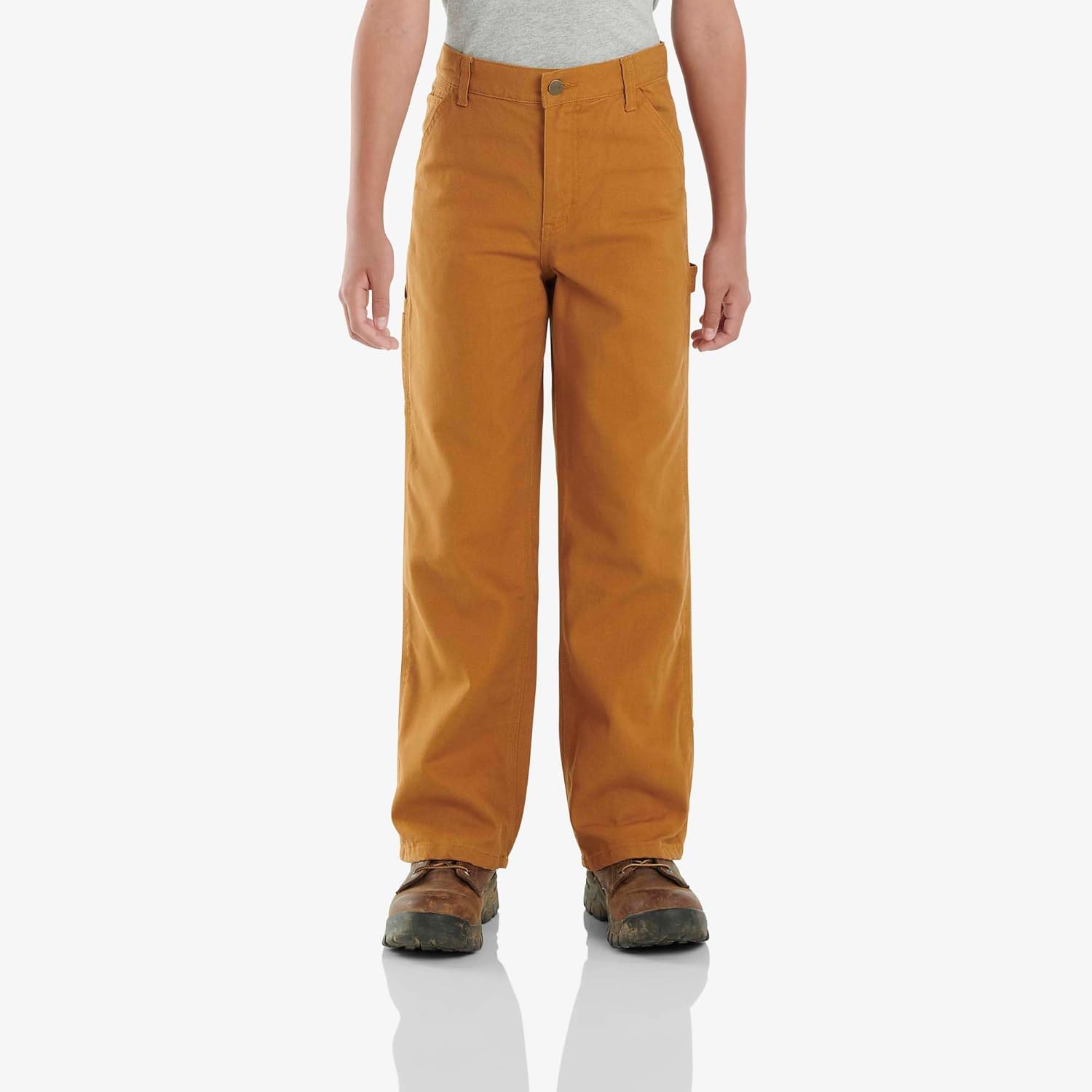Выстиранные брюки-комбинезон Carhartt для мальчиков на подкладке и без подкладки, Carhartt Brown — фото 2