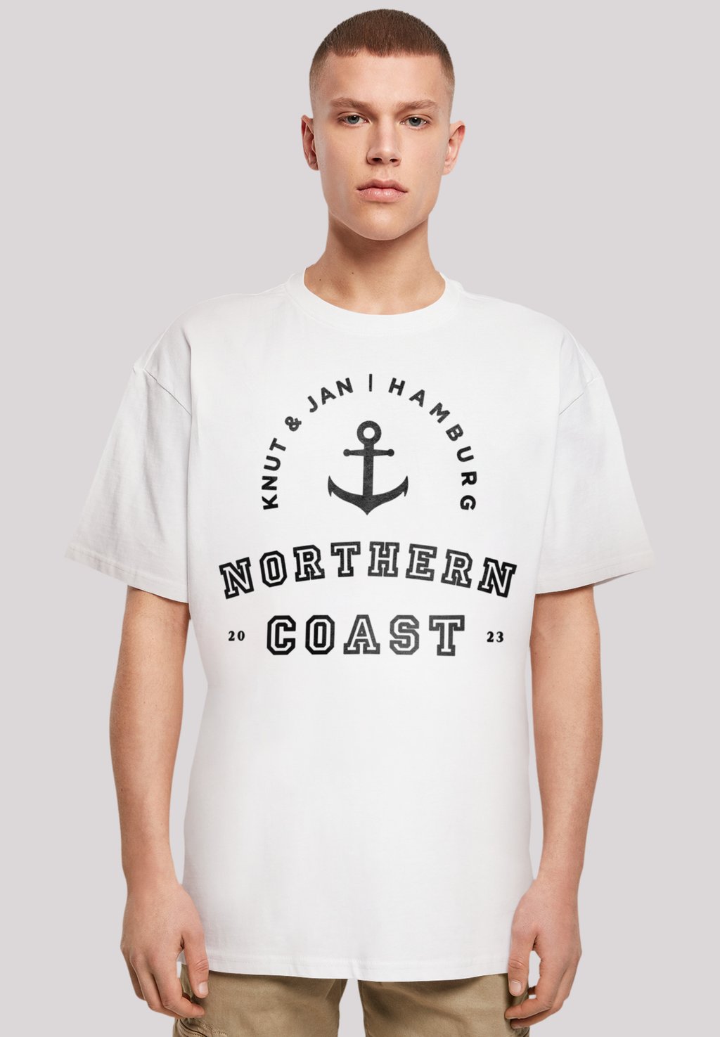 

Футболка с принтом NORTHERN COAST NORDSEE KNUT & JAN HAMBURG F4NT4STIC, белый