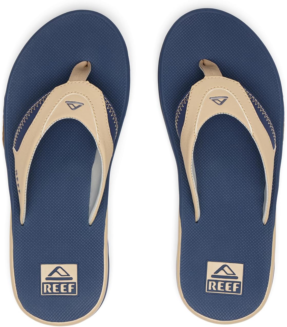 Мужские шлепанцы REEF с открывалкой для бутылок, синий/песочный/темно-синий — фото 2