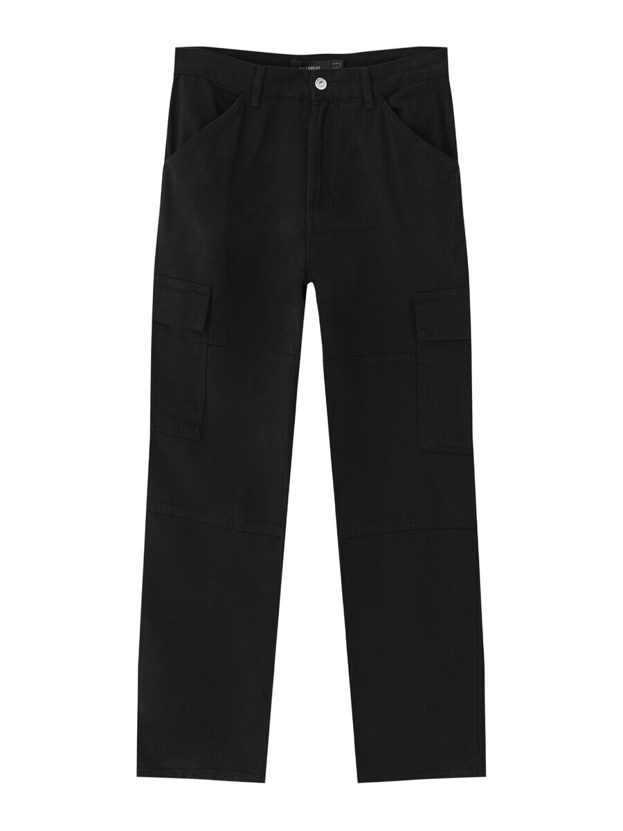 

Брюки-карго Pull&Bear Loose fit Cargo Pants, черный