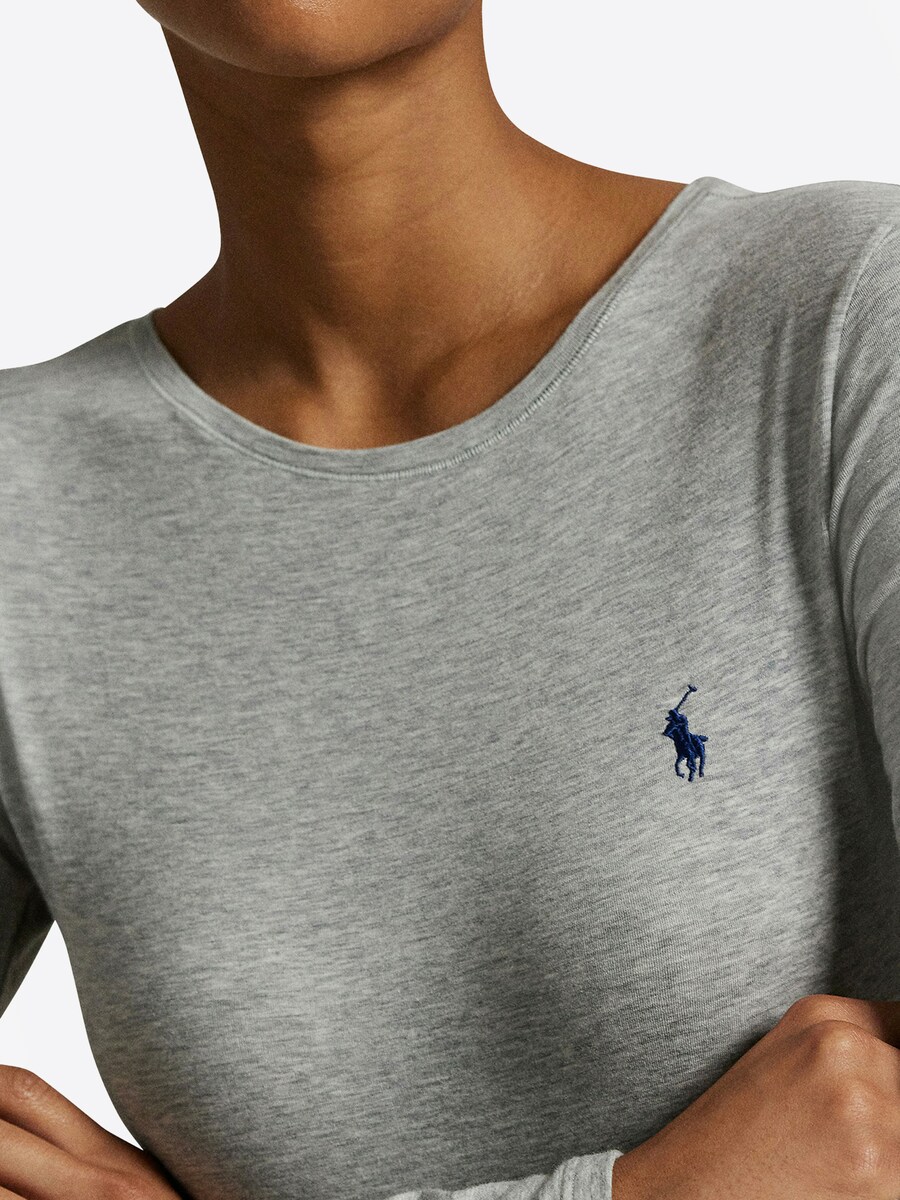 Боди Polo Ralph Lauren Club Cotton, пятнистый серый — фото 3