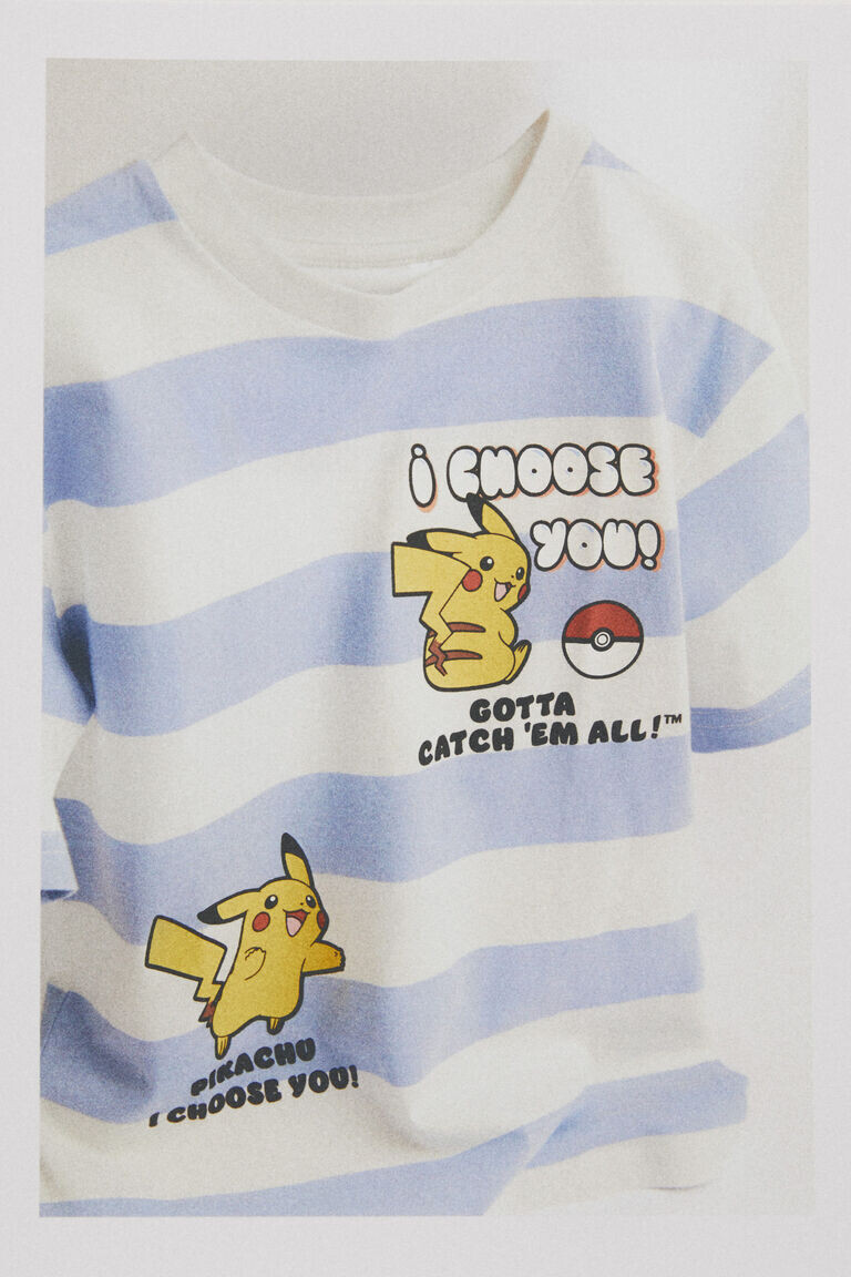 

Футболка с принтом H&M, синий