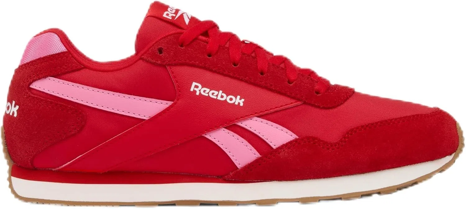 Кроссовки Low Classic, Reebok, цвет Sportred Playfulpink Ftwrwhite