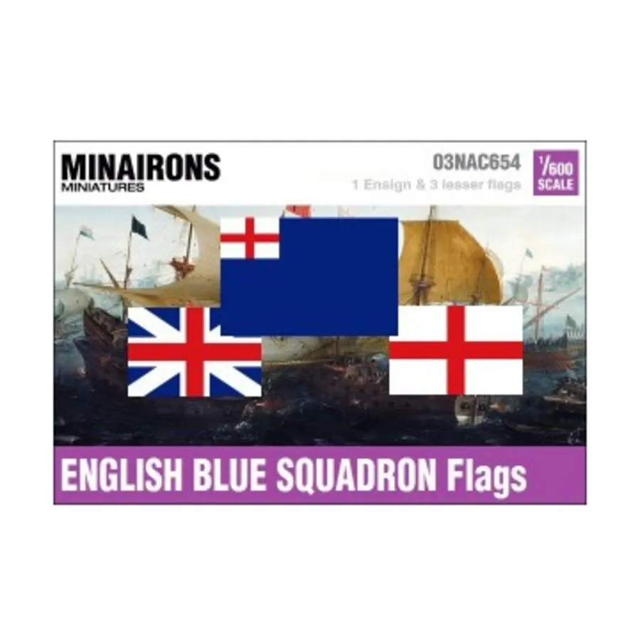 

Флаги английской синей эскадры XVII века, Naval Flags (1:600)