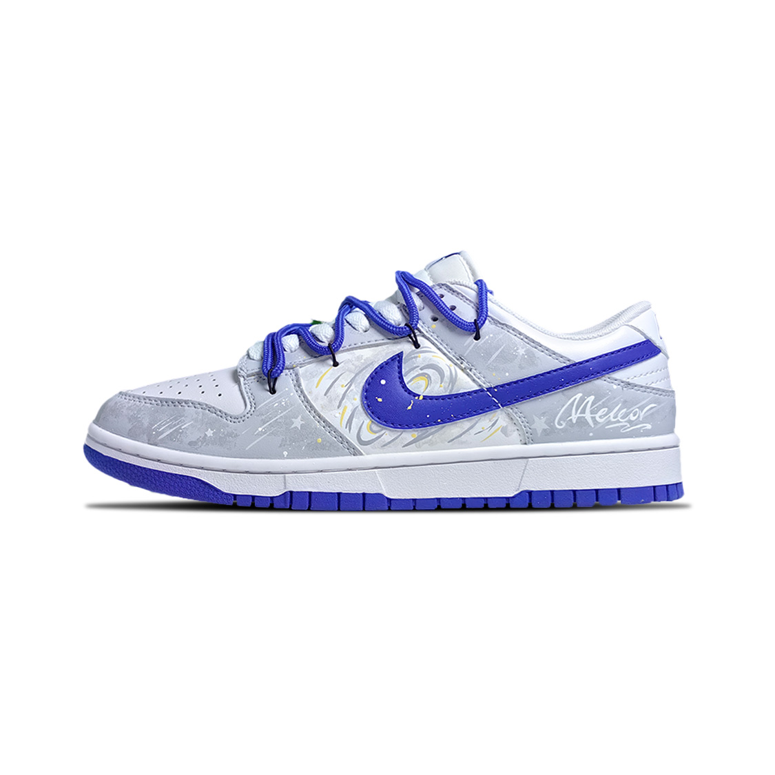 

Nike Кроссовки для скейтбординга Dunk Xingji Melody, Treading On Waves, с противоскользящим покрытием, износостойкие, низкие, мужские, сине-серые