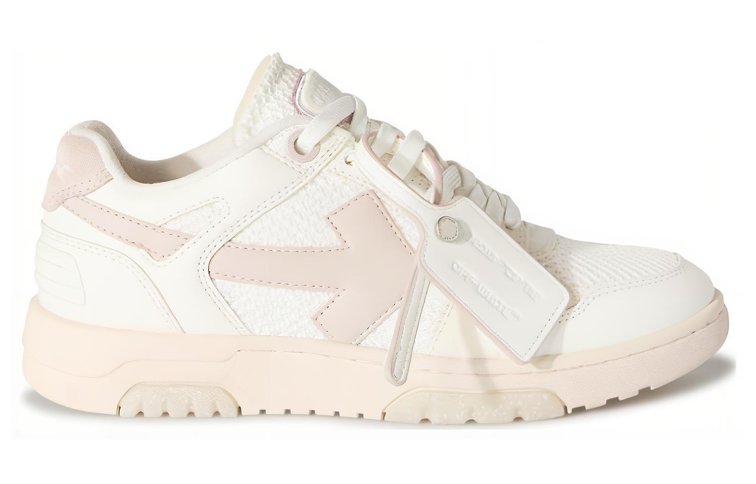 OFF WHITE Out Of Office Ooo Low Кроссовки Белые Сиреневые Фиолетовые Женские OFF-WHITE, Розовые Белые — фото 2