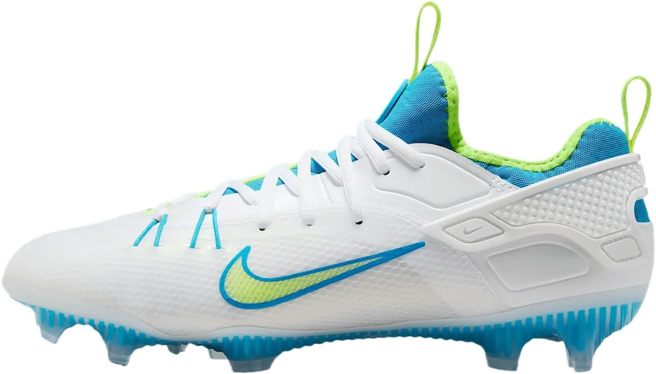 Мужские бутсы для лакросса Nike Huarache 9 Elite Low, белый/ярко-синий