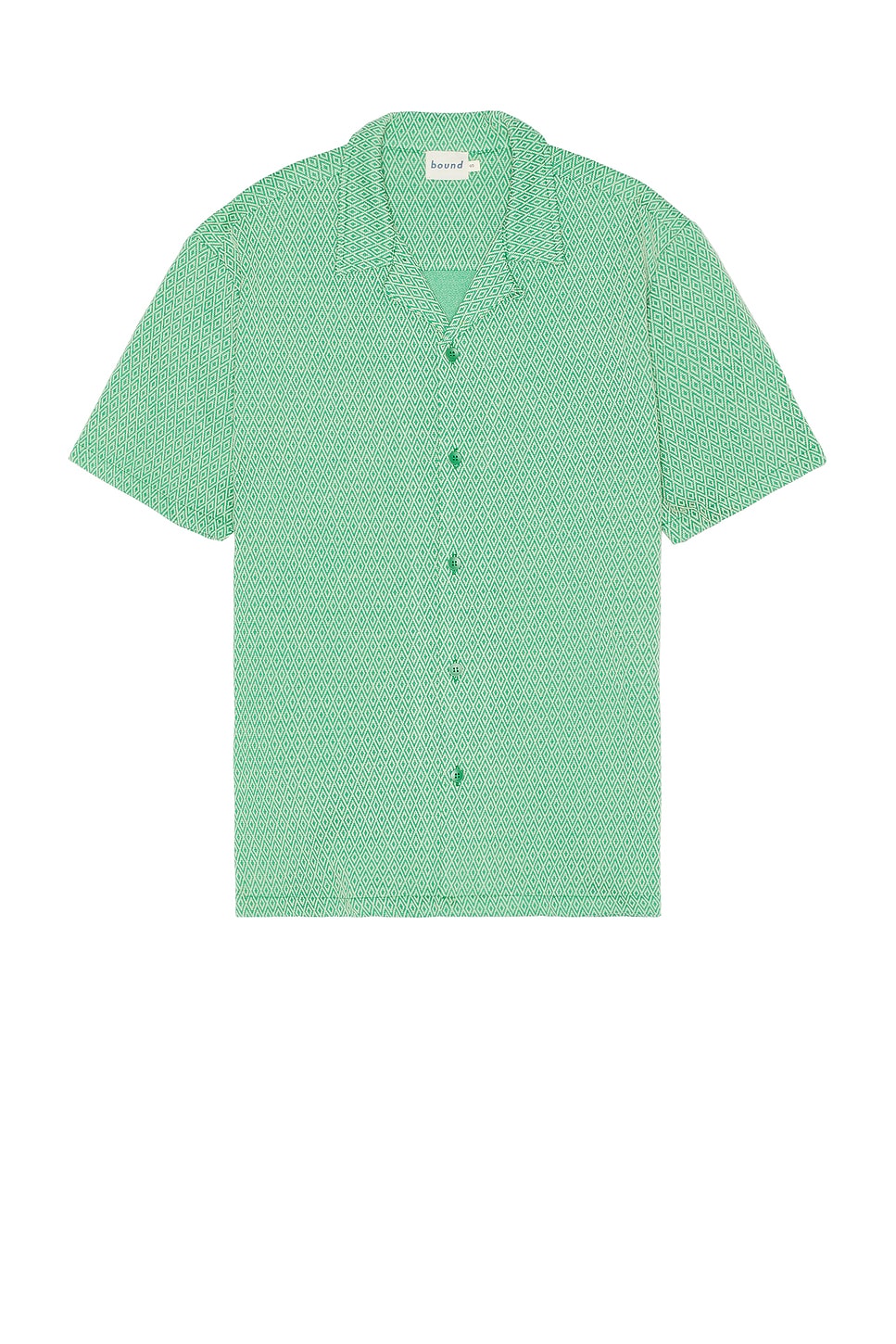 

Рубашка с короткими рукавами diamond cuban Bound, цвет kelly green