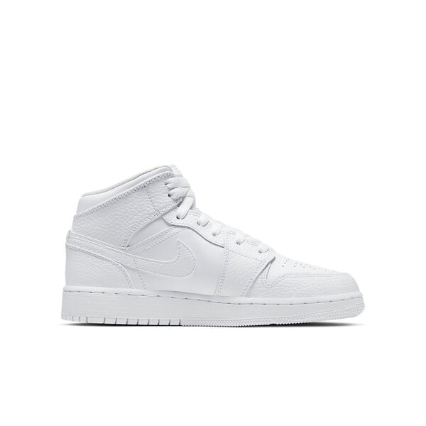 Кроссовки 1 mid 'triple white' Air Jordan, белый — фото 2