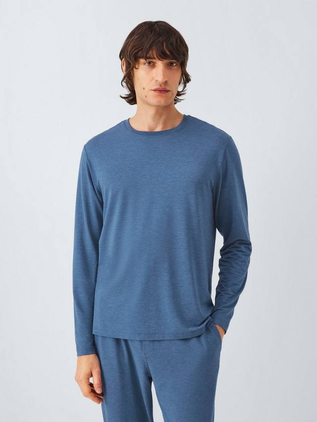 

Ультрамягкая блузка с длинными рукавами из модала для отдыха John Lewis, Blue Navy