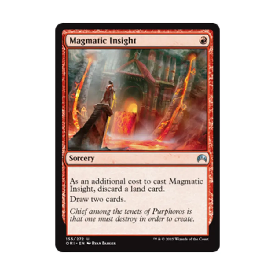 

CCG Магматическое прозрение (U), MTG - Magic Origins