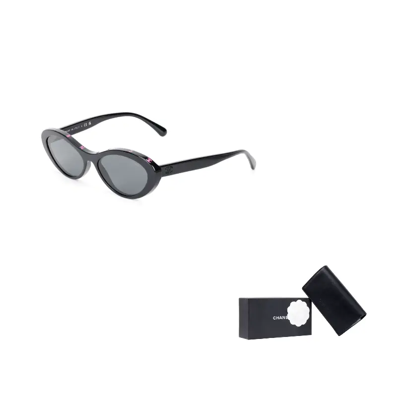 

CHANEL Женские солнцезащитные очки Cat Eye, Black