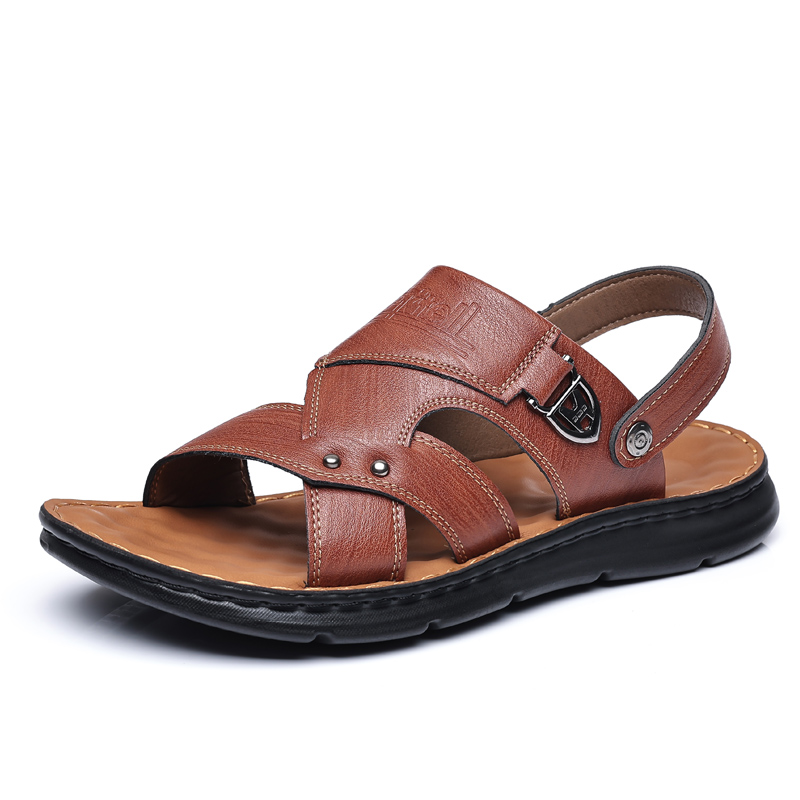 

Jinho Пляжные сандалии мужские черно-коричневые коричневые, цвет Brown