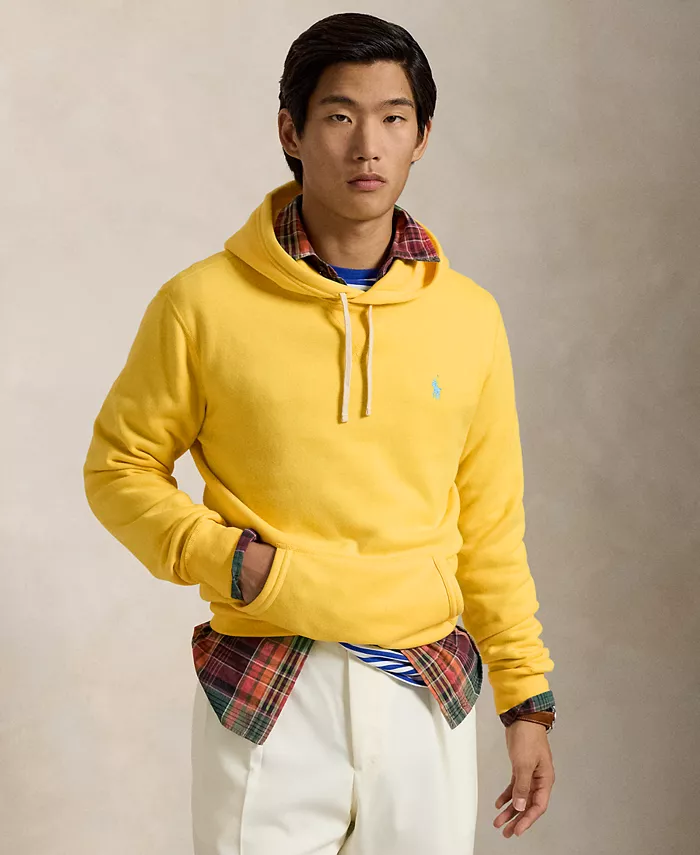 

Мужская флисовая толстовка с капюшоном RL Polo Ralph Lauren, серый