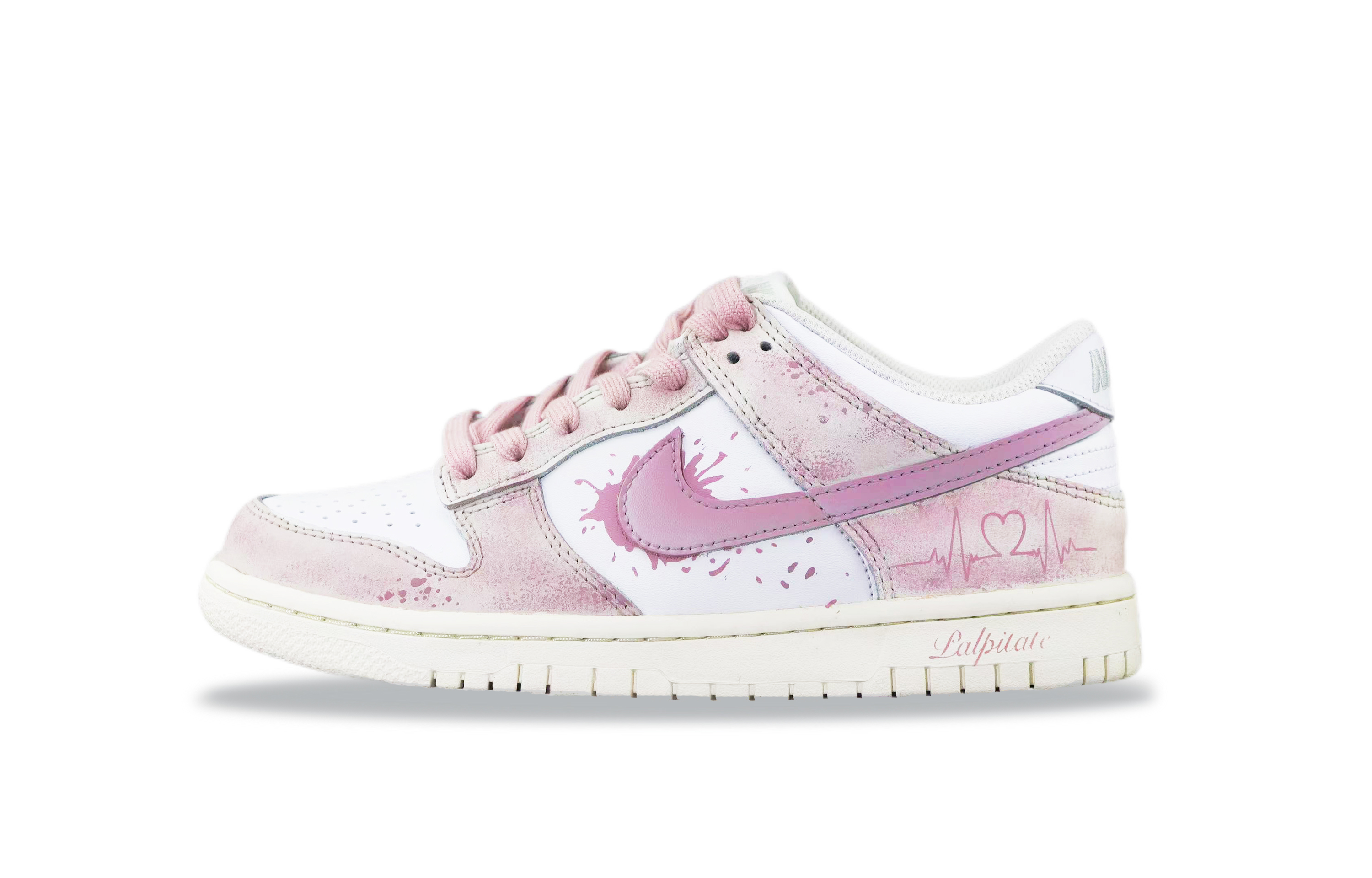

Nike Детские кроссовки для скейтбординга Dunk Slip с нескользящей подошвой и износостойкими подошвами, белые, для подростков