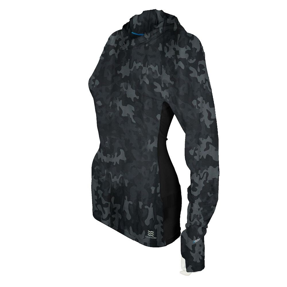 

Женская рубашка с капюшоном и длинным рукавом Mobile Cooling, цвет Camo