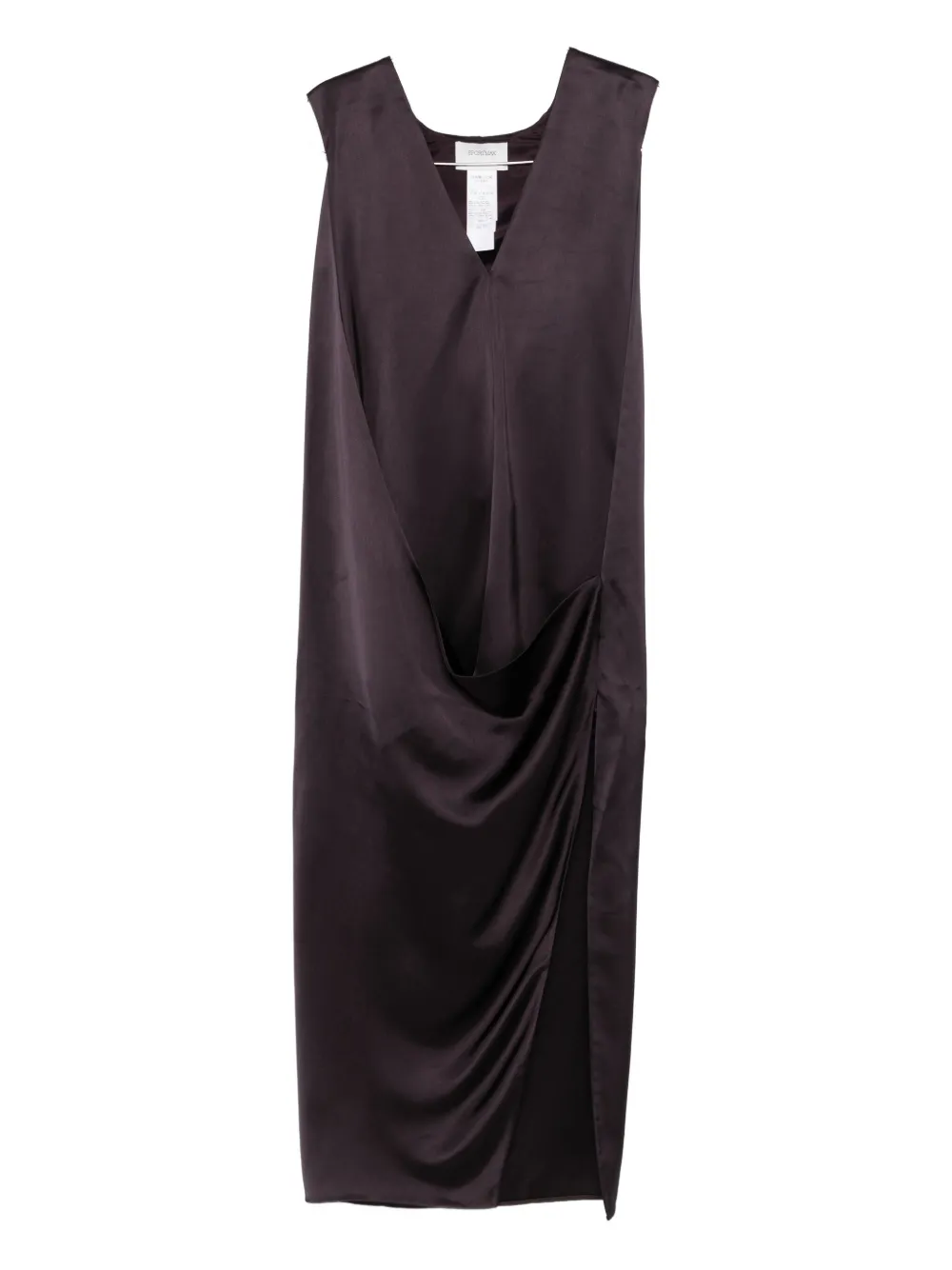 

Платье с драпировкой и V-образным вырезом Sportmax, фиолетовый