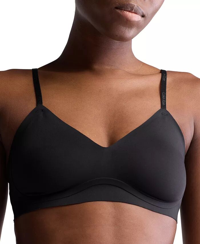 

Женский бюстгальтер-бралетт Invisibles Gel Wire Lightly Linen QF7142 Calvin Klein, черный