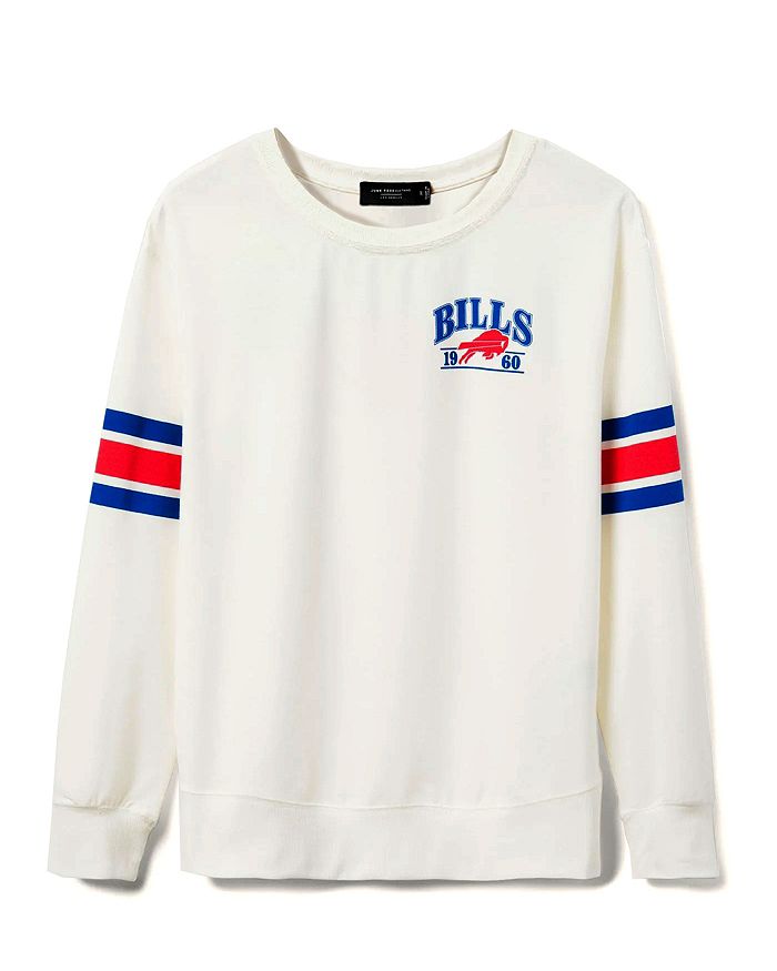 

Женская худи Buffalo Bills Kickoff Crew Junk Food Clothing, белый
