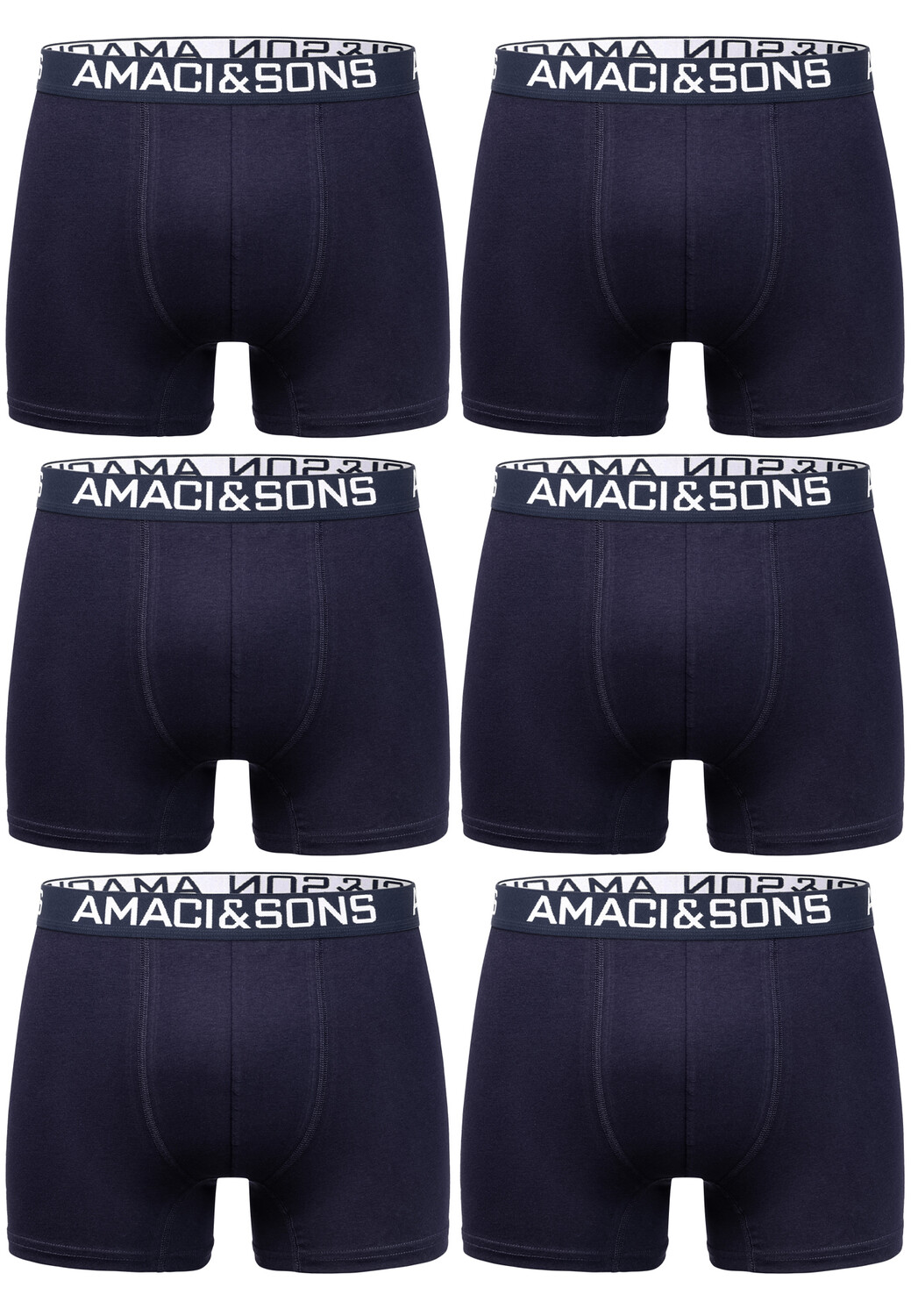 

Боксеры Amaci&Sons 6 шт, цвет Navyblau/Navyblau