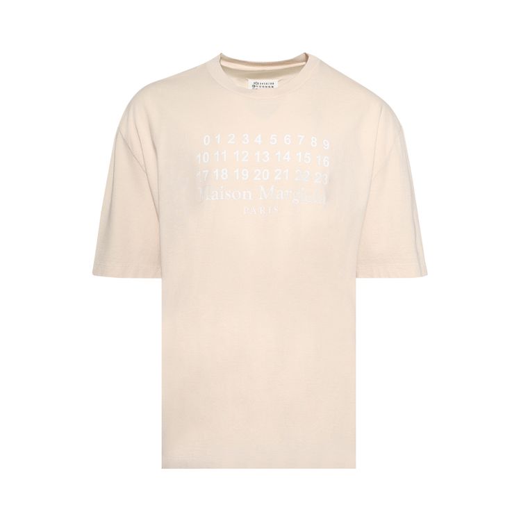 

Футболка Maison Margiela Numerical Logo T-shirt 'Ecru', белый
