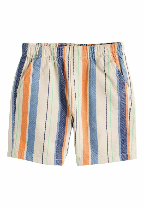 Джинсовые шорты прямого кроя, надеваемые через голову. Next, Orange Neutral Stripe