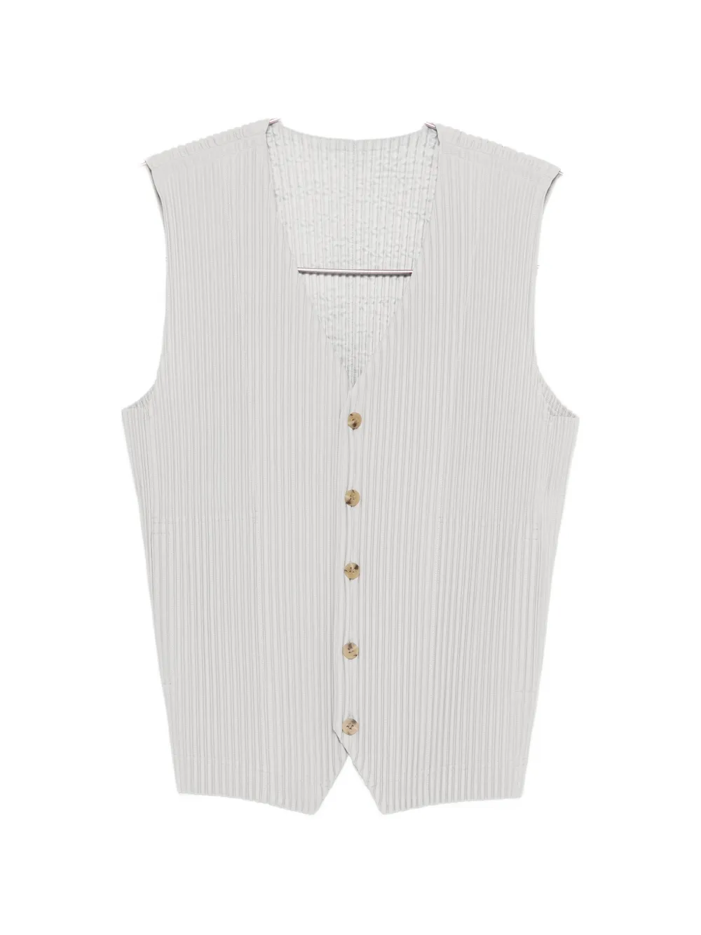 

Жилет с пуговицами и складками Homme Plissé Issey Miyake, серый