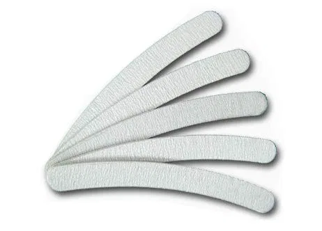 Набор изогнутых пилок для ногтей 100/180, 25 шт. Profico, Grey (Zebra)