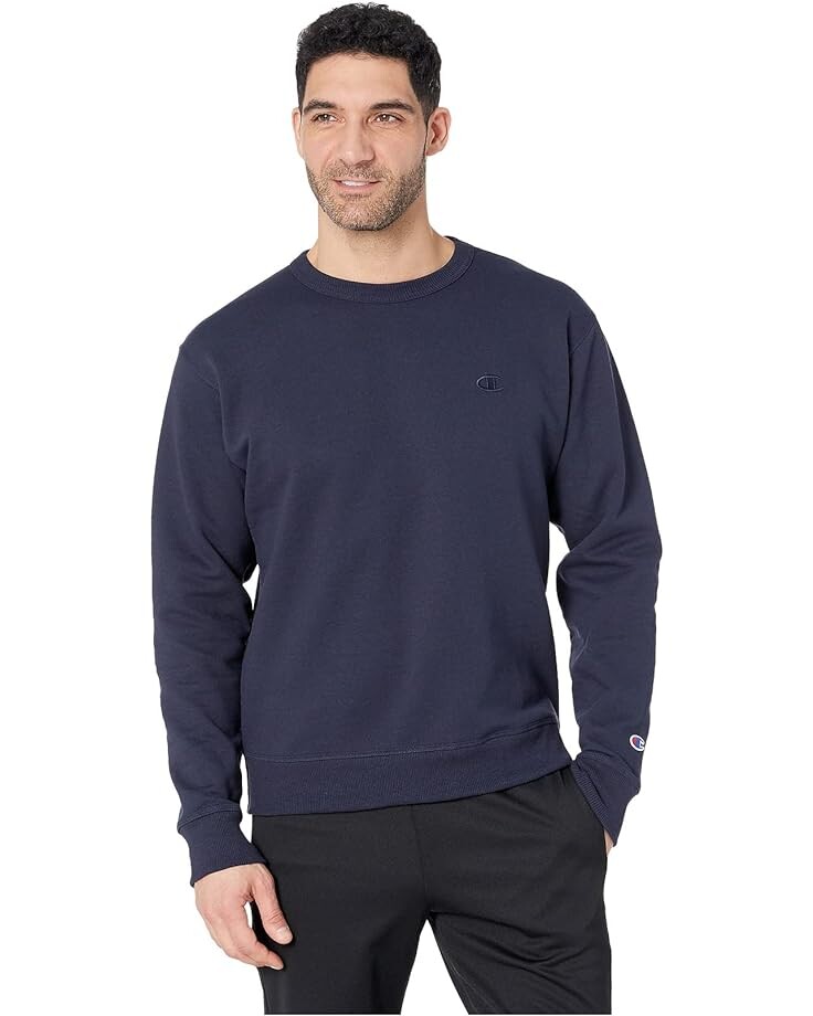 

Толстовка Champion Powerblend Fleece Crew, темно-синий
