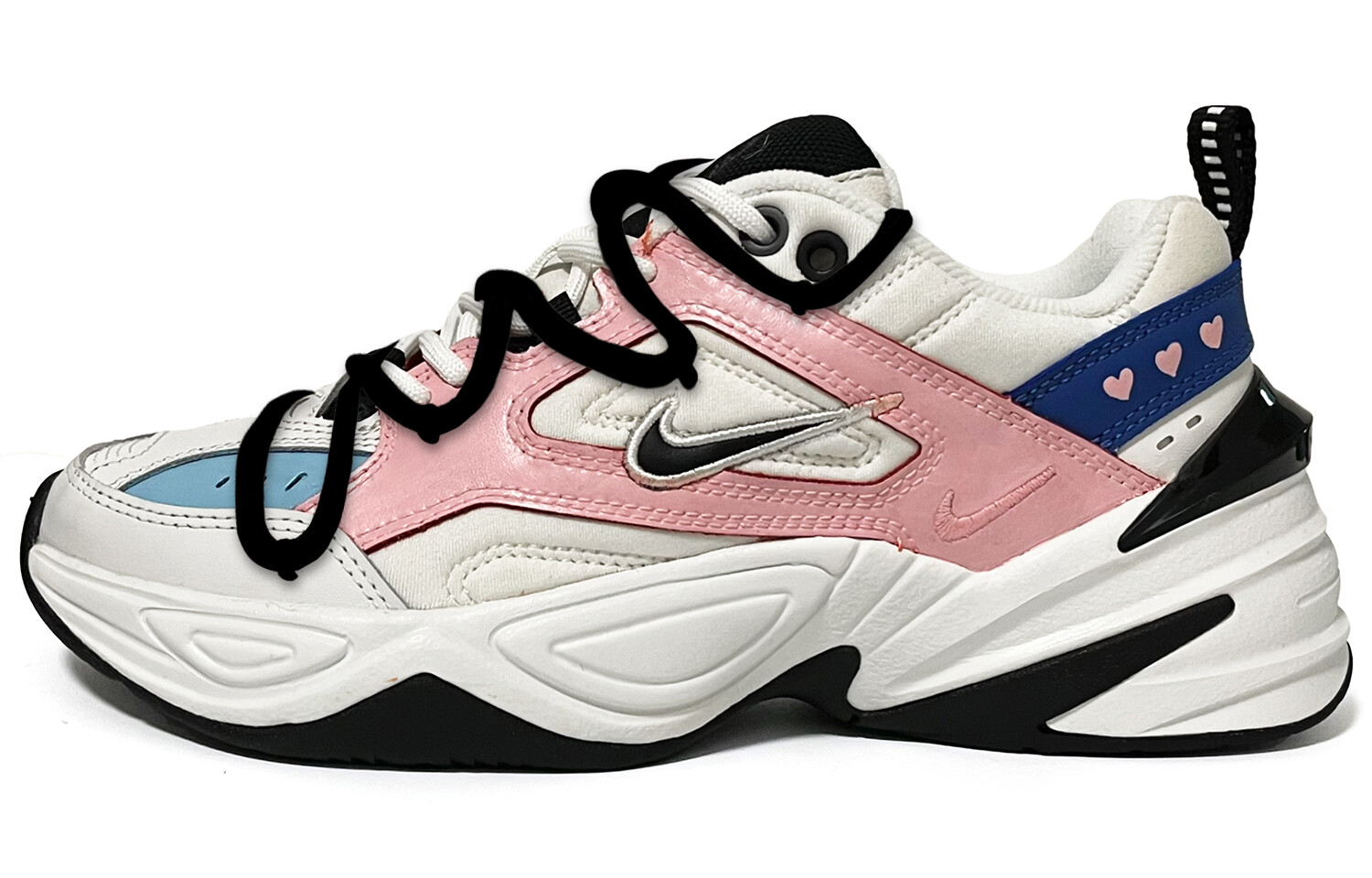 

Кроссовки Nike M2K Chunky Sneakers Unisex Low-top Pink/Blue/Orange/Black, белый