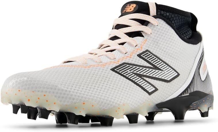 

Бутсы New Balance Mens Freezelx V5, White/Black/Hot Mango